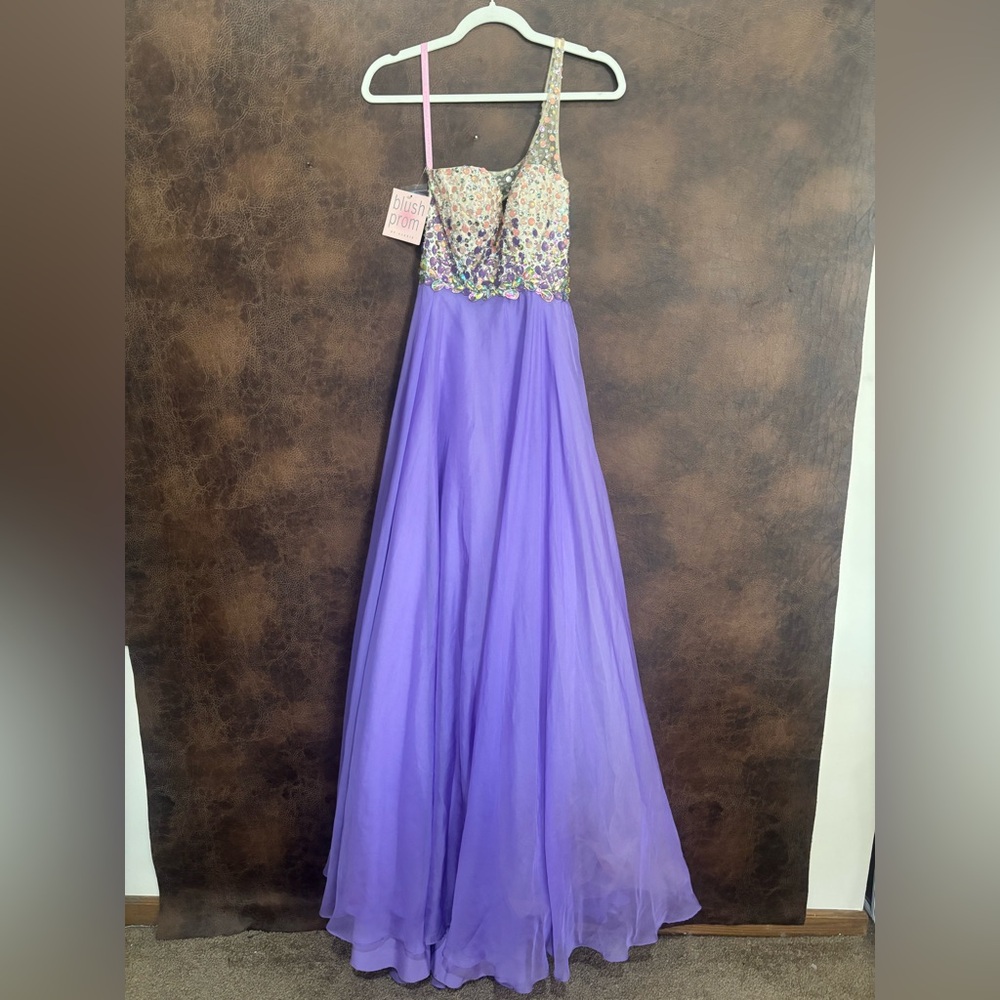 Prom Blush violet sequin dress